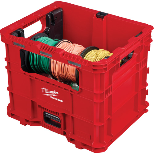 Bac distributeur de fils XL PACKOUT, 15-3/4" x 18-5/8" x 15", Noir/Rouge Consource