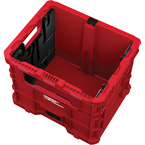 Bac distributeur de fils XL PACKOUT, 15-3/4" x 18-5/8" x 15", Noir/Rouge Consource