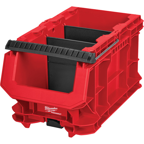 Bac compact PACKOUT, 15-1/2" x 9-1/2" x 8-3/4", Noir/Rouge Consource