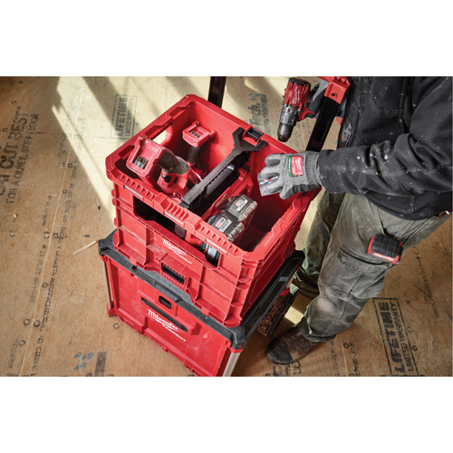 Caisse Packout, 15-3/4" x 18-5/8" x 15", Noir/Rouge Consource