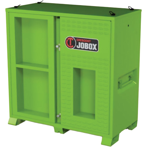 Armoire ventil&eacute;e pour le rangement d'&eacute;PI sur place, Acier, Vert lime haute visibilit&eacute; Consource
