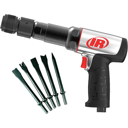 Heavy-Duty Air Hammer with Chisels, 21.8 CFM, 1/4" NPT, 2600 BPM, 3/4" x 3-3/4" (0.0mm x 0.0mm) Consource