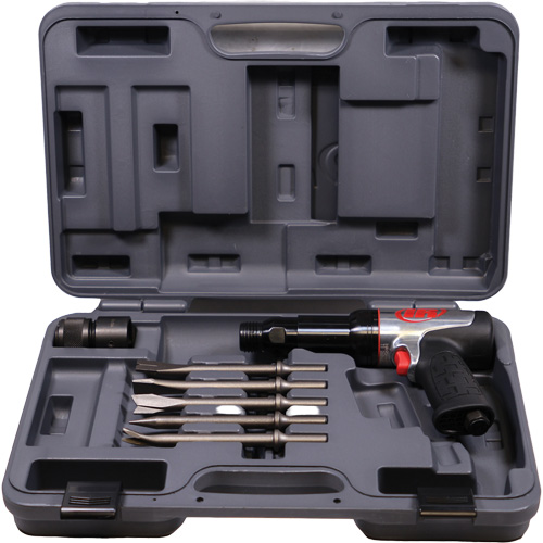 Heavy-Duty Air Hammer with Chisels, 21.8 CFM, 1/4" NPT, 2600 BPM, 3/4" x 3-3/4" (0.0mm x 0.0mm) Consource