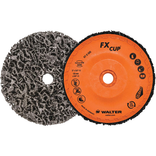 Brosse-boisseau FX, 4-1/2" dia., Oxyde d'aluminium Consource