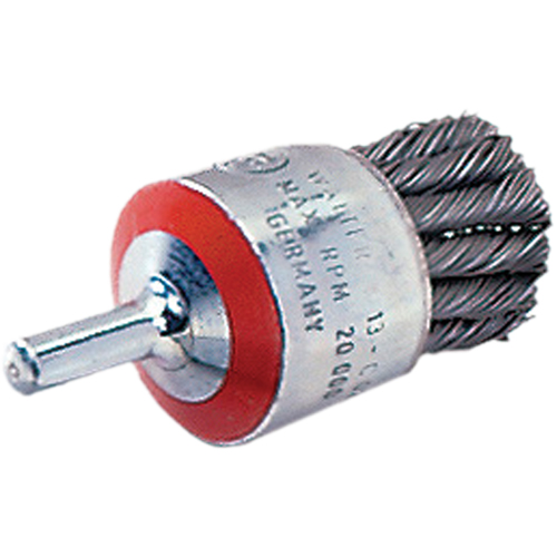 Brosse mont&eacute;e &agrave; fils nou&eacute;s, 1-1/8" dia., dia. Des fils 0,02", Tige 1/4" Consource