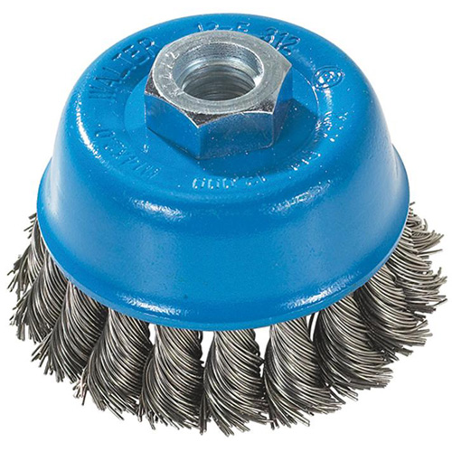 Knot-Twisted Wire Cup Brush, 3" Dia. x M14 Arbor Consource