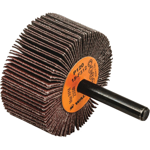 Flap Wheels-Coolcut Flap Wheels, Aluminum Oxide, 120 Grit, 2" x 1" x 1/4" Consource