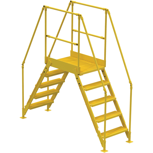 Crossover Ladder, 79 1/2" Overall Span, 50" H x 24" D, 24" Step Width Consource