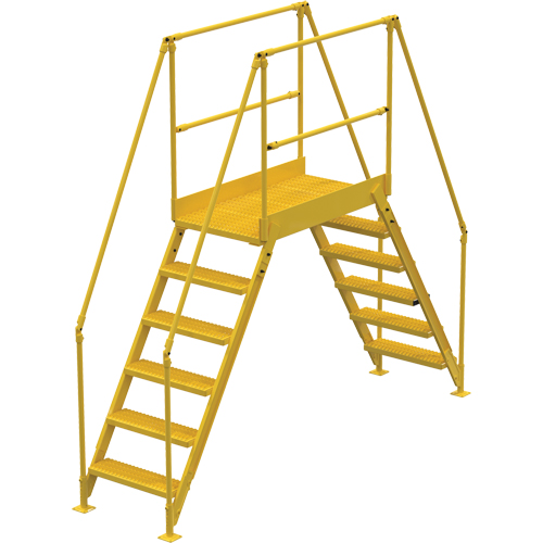 Crossover Ladder, 116" Overall Span, 60" H x 48" D, 24" Step Width Consource