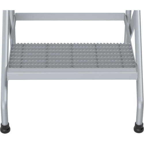 Aluminum Step Stand, 2 Step(s), 22-13/16" W x 24-9/16" L x 20" H, 500 lbs. Capacity Consource
