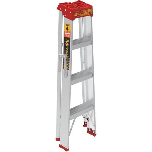 Step Ladder, 4', Aluminum, 200 lbs. Capacity, Type 3 Consource