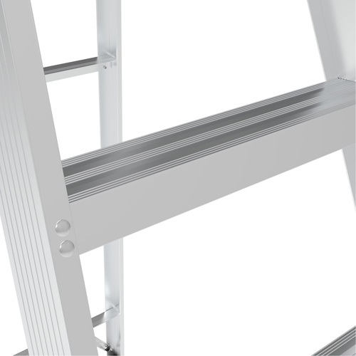 Step Ladder with Paint Tray, 5', Aluminum, 200 lbs. Capacity, Type 3 Consource