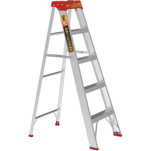 Step Ladder, 5', Aluminum, 200 lbs. Capacity, Type 3 Consource