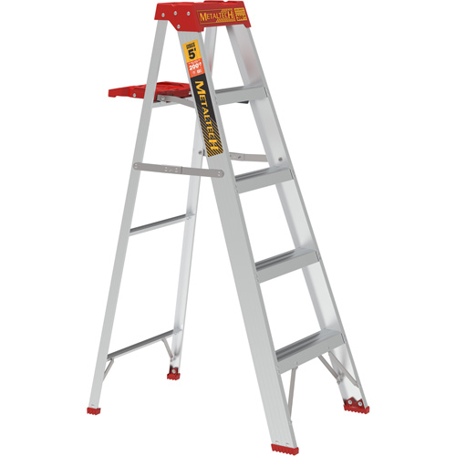 Step Ladder with Paint Tray, 5', Aluminum, 200 lbs. Capacity, Type 3 Consource