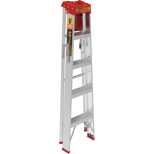 Step Ladder with Paint Tray, 5', Aluminum, 200 lbs. Capacity, Type 3 Consource