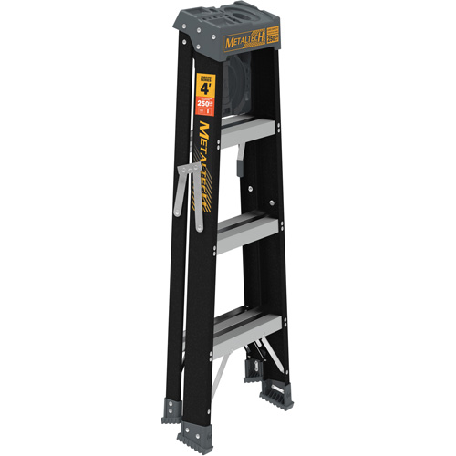 Step Ladder with Paint Tray, 4', Fibreglass, 250 lbs. Capacity, Type 1 Consource