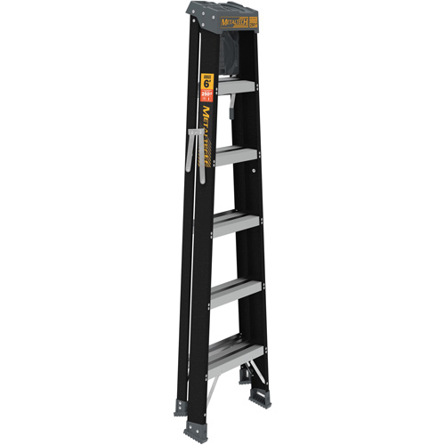 Step Ladder with Paint Tray, 6', Fibreglass, 250 lbs. Capacity, Type 1 Consource