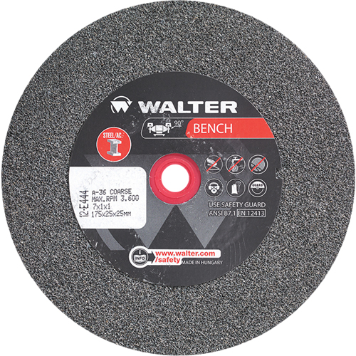 Bench Grinding Wheels, 7" x 1", 1" Arbor, 1 Consource