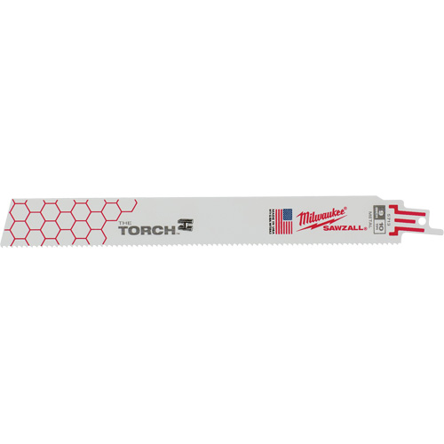 The Torch Sawzall&reg; Blades, Bi-Metal, 10 TPI, 9" L x 1" W Consource
