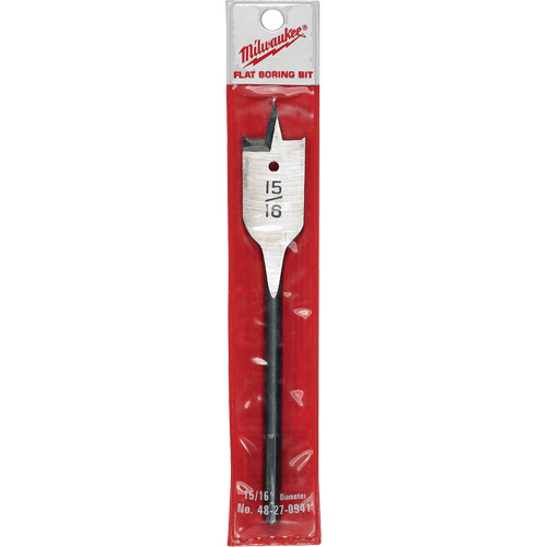 Flat Boring Bit, 15/16" Diameter, 1/4" Hex Shank, 6-1/8" Length Consource