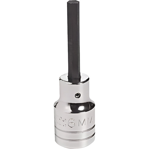 Socket Bit, Hex, 18 mm x 4" L, 1/2" Drive Consource