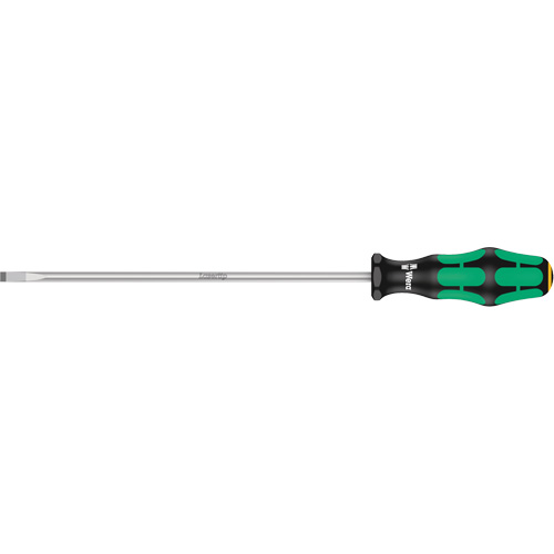 Slotted Screwdriver, 1/4" Tip, Round, 12" L, Plastic Handle Consource