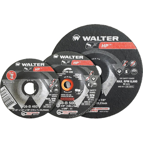 HP Combo Depressed Center Combination Wheel, 3" x 1/8", 3/8" Arbor, Type 27 Consource