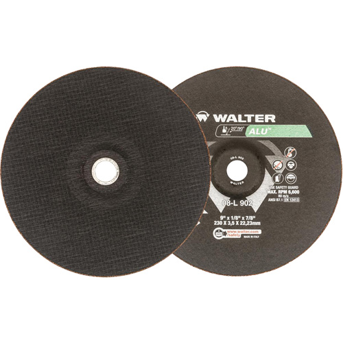 Depressed Centre Grinding Wheels - Aluminium Type 27, 9" x 1/8", 7/8" Arbor, Type 27 Consource