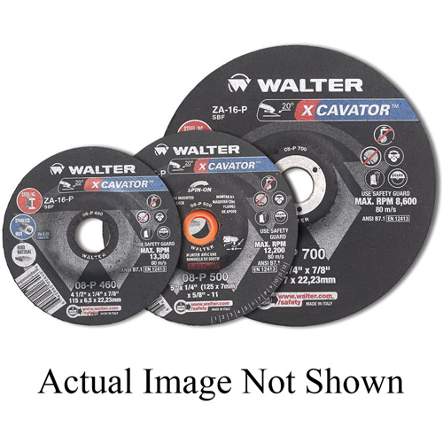 XCAVATOR Grinding Wheel, 4-1/2" x 1/4", 5/8"-11 Arbor, Zirconium, Type 27 Consource