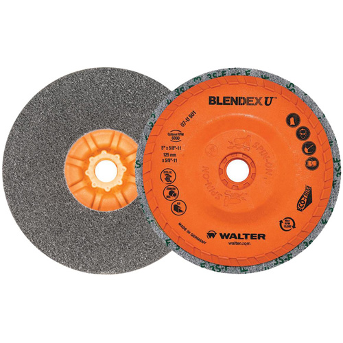 Blendex U Finishing Cup Disc, 5" Dia., Fine Grit, Silicon Carbide Consource