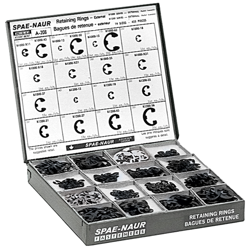 External Retaining Ring Assortments Consource