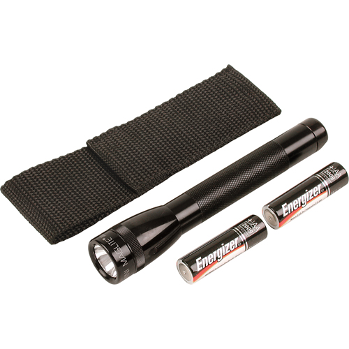 Mini&reg; Flashlights, Incandescent, 14 Lumens, AA Batteries Consource