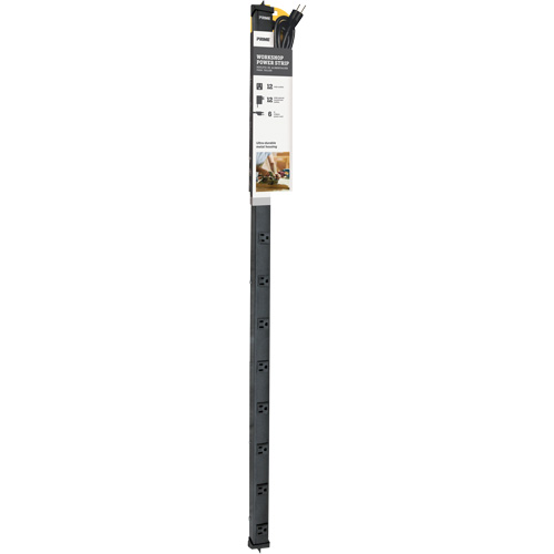 4' Power Strip, 12 Outlet(s), 6', 125 V Consource
