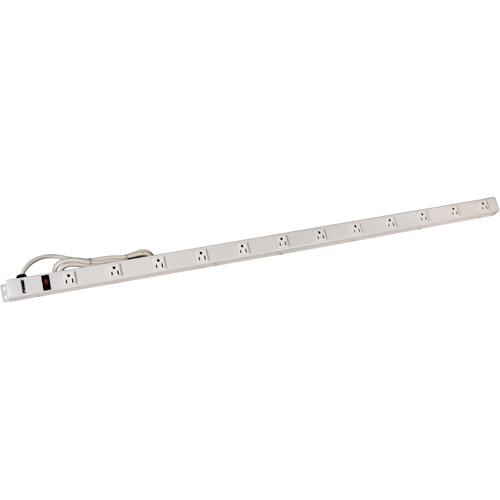 4' Power Strip, 12 Outlet(s), 6', 125 V Consource