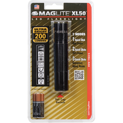 XL50Flashlights, LED, 200 Lumens, AAA Batteries Consource