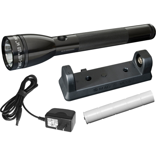 ML125 Flashlight, LED, 186 Lumens, Rechargeable Batteries Consource