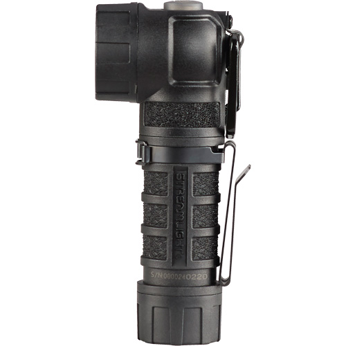 PolyTac&reg; 90 X Right Angle Flashlight, LED, CR123A Batteries, Polymer Consource