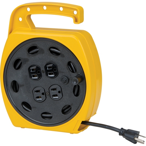 Wind-Up Extension Cord, 25', SJT, 16/3 Gauge, 10 A Consource