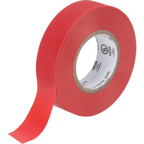 Ruban isolant, 19 mm (3/4") x 18 m (60'), Rouge, 7 mils Consource