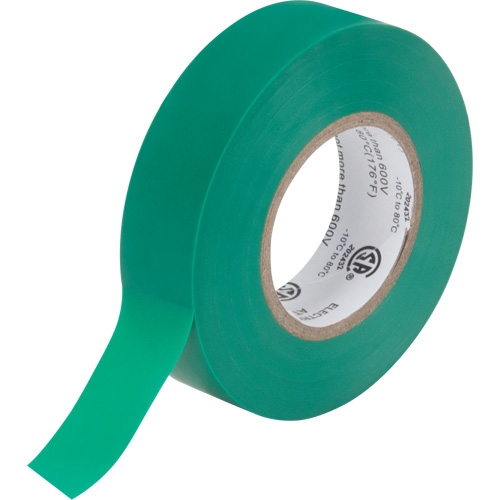 Electrical Tape, 19 mm (3/4") x 18 M (60'), Green, 7 mils Consource