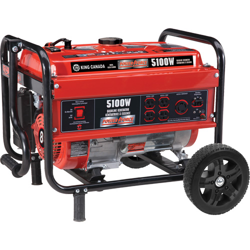 Generator with Wheel Kit, 5100 W Surge, 4000 W Rated, 120 V/240 V, 15 L Tank Consource