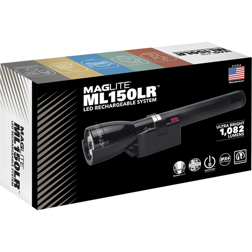 ML150LR(X) Fast-Charging Flashlight, LED, 1082 Lumens, Rechargeable Batteries Consource