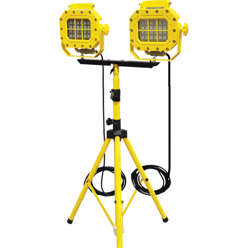Explosion Proof Floodlight with Tripod, LED, 40 W, 5600 Lumens, Aluminum Housing Consource