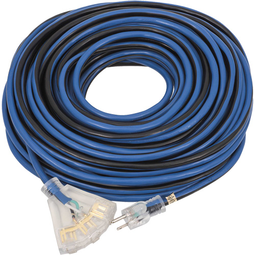 JLEC-12100 Rallonge de qualit&eacute; professionnelle, Int&eacute;rieur/ext&eacute;rieur, SJTOW, AWG 12, 15 A, 100' Consource