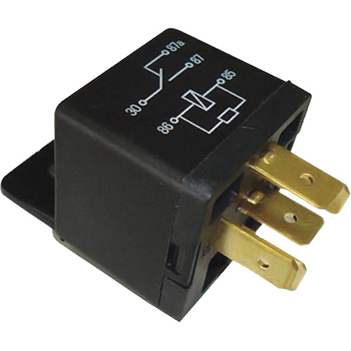 SPDT Mini Relay with Resistor, Plug, 40 Amps, 12 V Consource