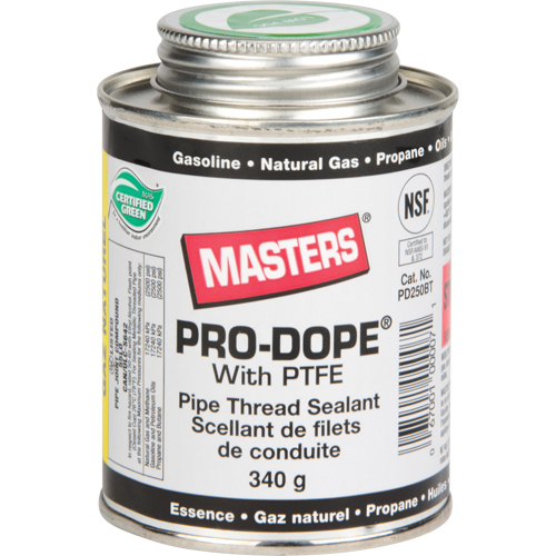 Pipe Thread Sealant, Brush Can, 250 ml, -129° C - 204° C/-200° F - 400° F Consource