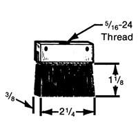 Brosses plates, rondes ou Roto Consource
