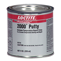 Fixmaster&reg; 2000° Putty, 8 oz., Cartridge, Silver Consource