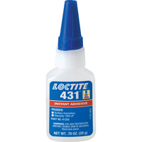 Adh&eacute;sif instantan&eacute;  431 pour toute surface, Transparent, Bouteille, 20 g Consource