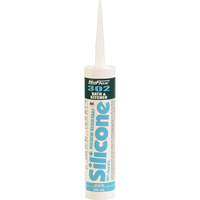 NuFlex&reg; 302 Bath And Kitchen Silicone Sealant, 300 ml, Cartridge, Clear Consource
